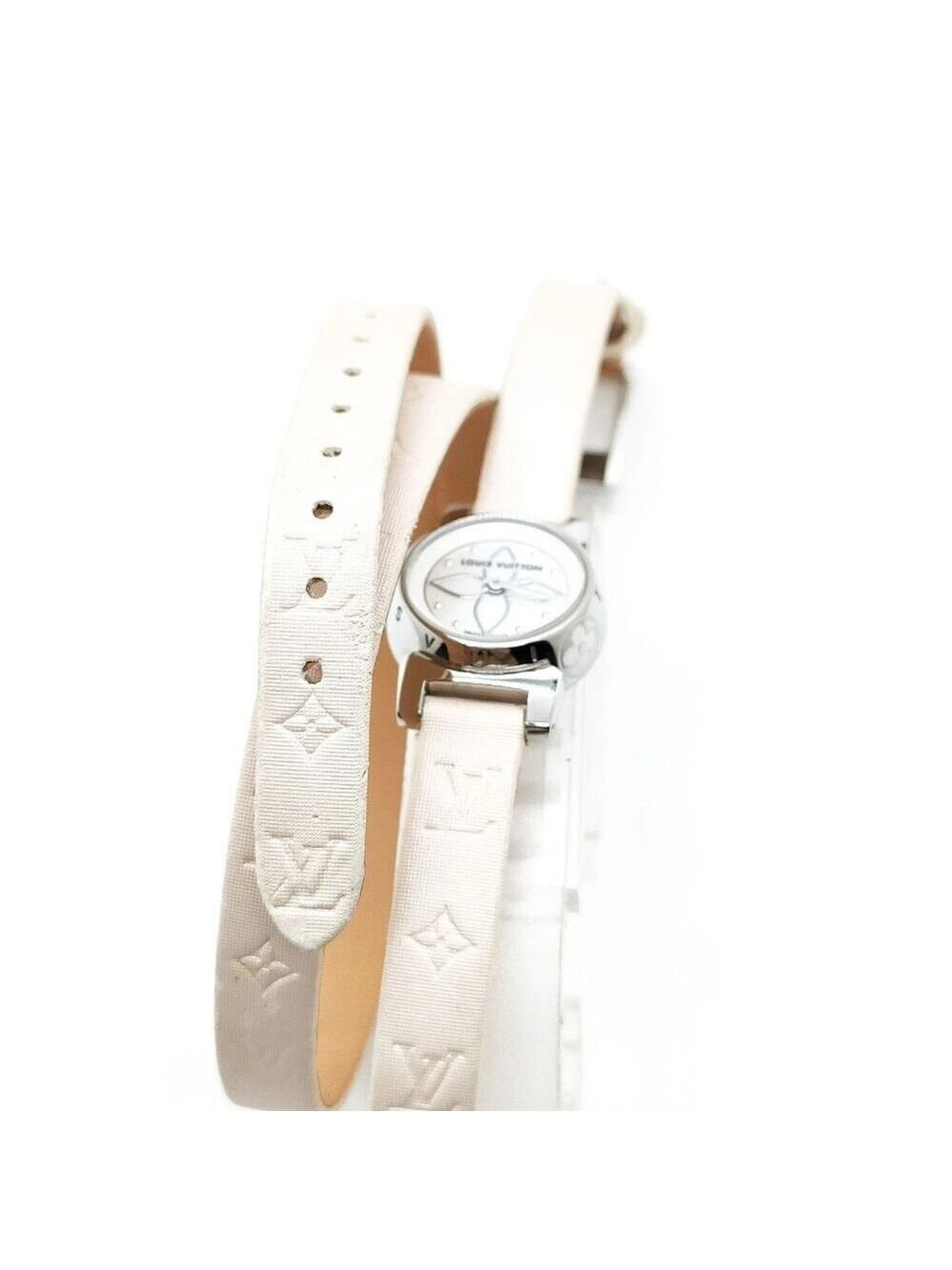 Louis Vuitton Watch Q151C 17mm Women's Whites X Pinks 736-070225